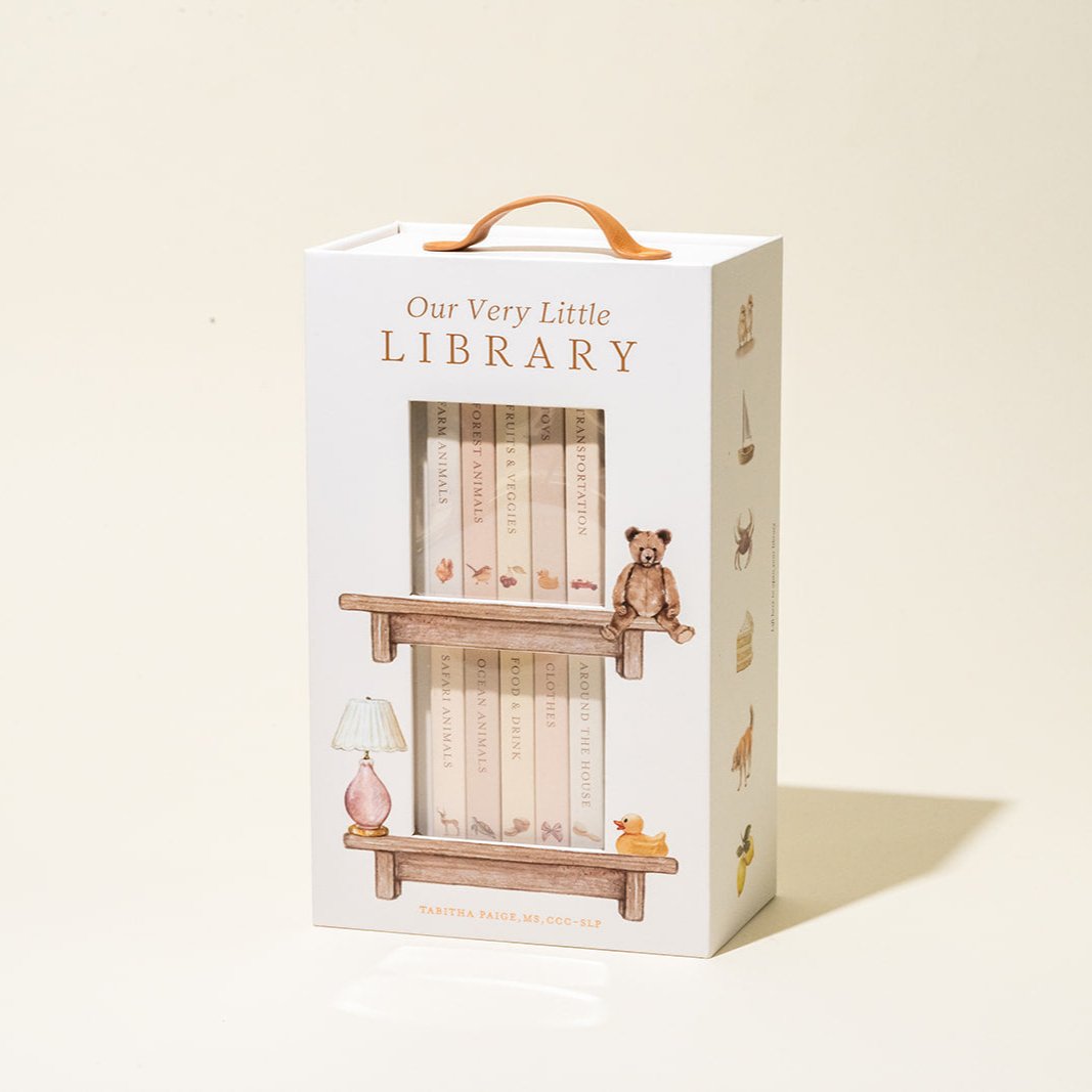 Our Very Little Library Board Book Set: 10 Mini First Words Board