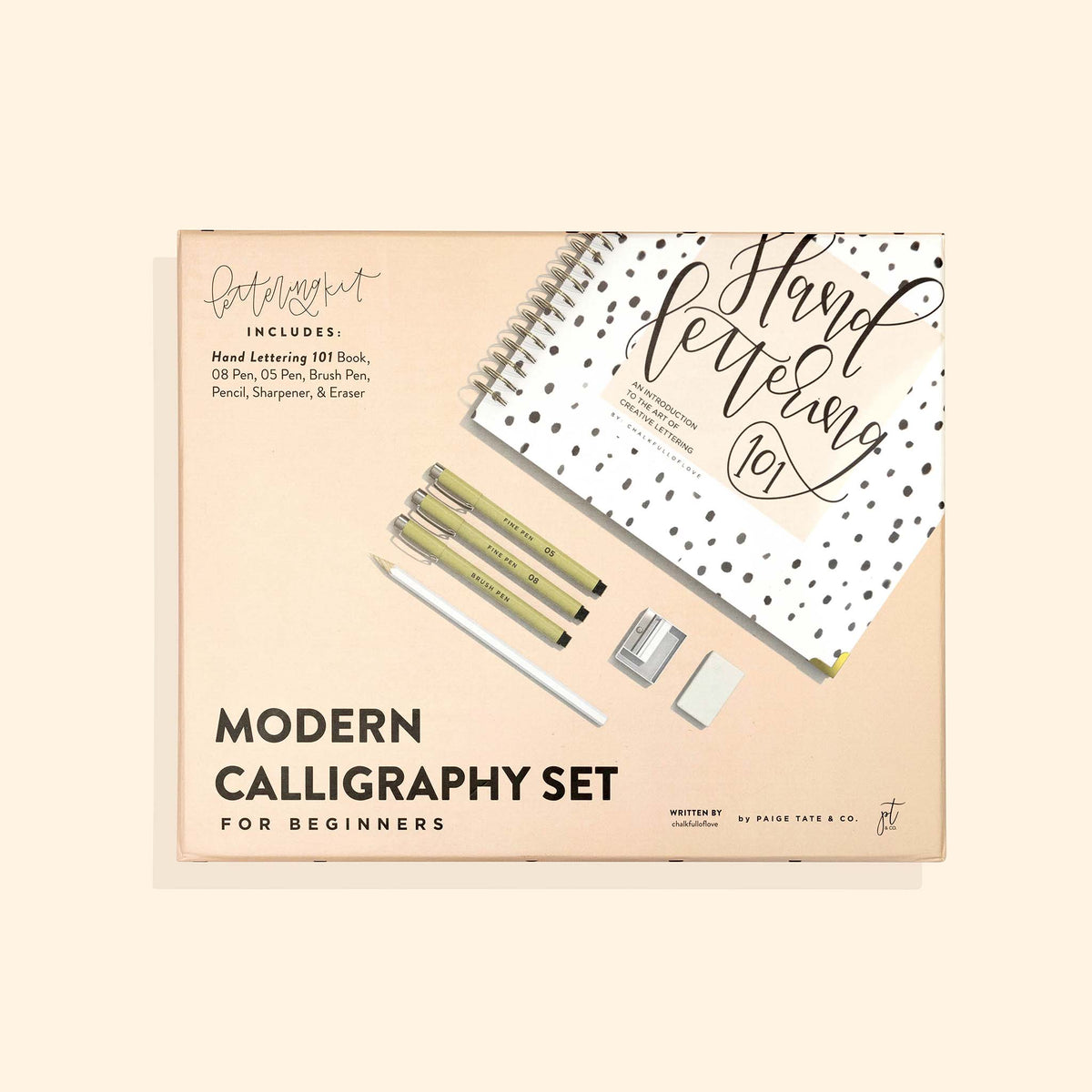Modern Calligraphy Set for Beginners, A Creative Craft Kit for Adults, Chalkfulloflove