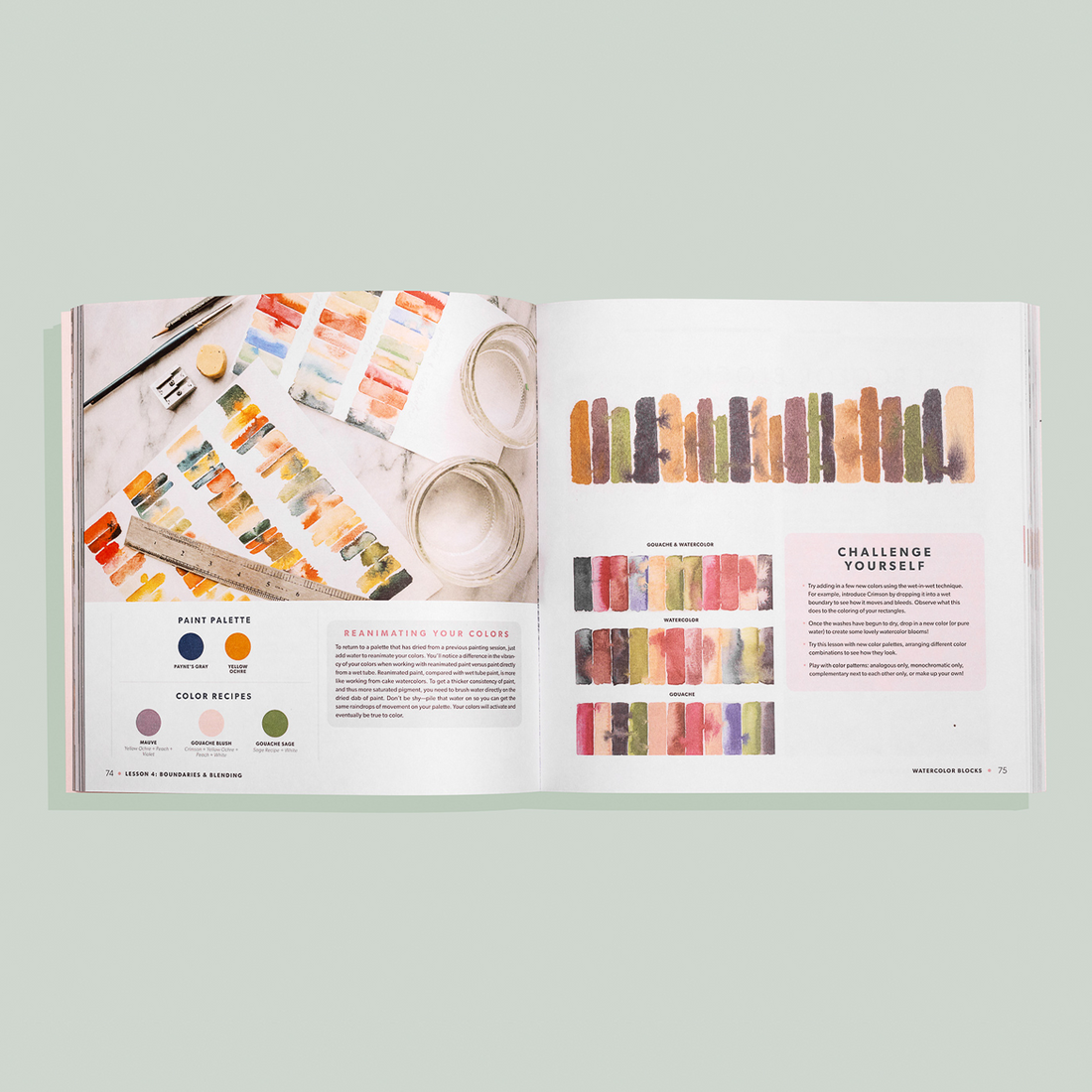 Modern Watercolor Botanicals Available at Paige Tate and Co