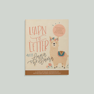 Learn to Letter With Luna The Llama Drawing Book by Chalkfulloflove