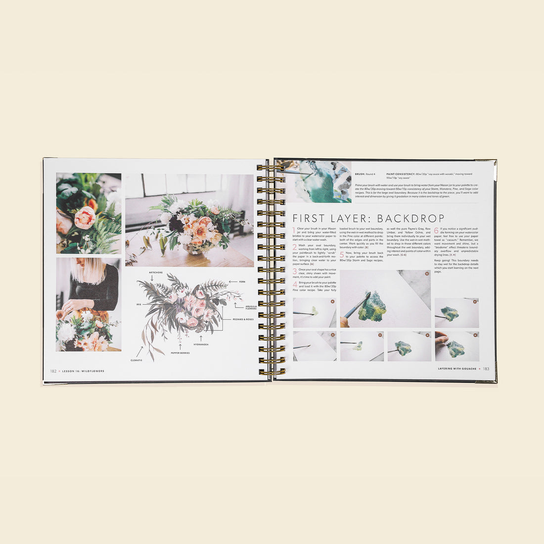 Modern Watercolor Botanicals by Sarah Simon