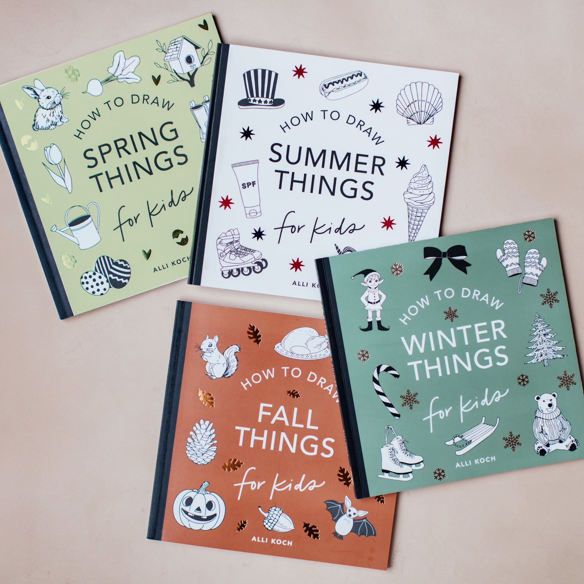 How to Draw Spring Things – Easy Drawing Book for Kids | Paige Tate ...