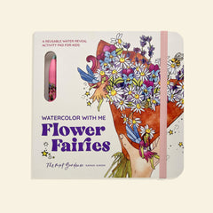 Flower Fairies activity pad for kids with colorful illustrations on a white background