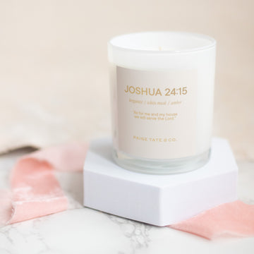 Scripture Candle: Joshua 24:15