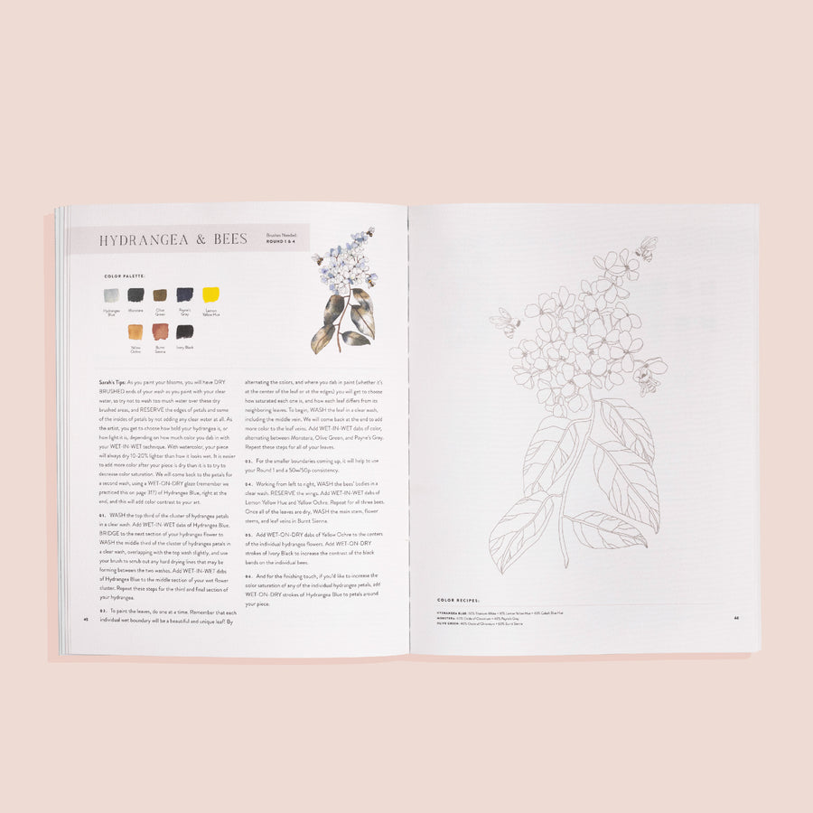 Watercolor Workbook by Sarah Simon available at Paige Tate  