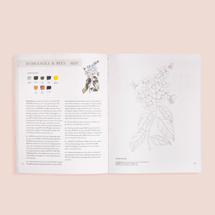 Watercolor Workbook by Sarah Simon available at Paige Tate  