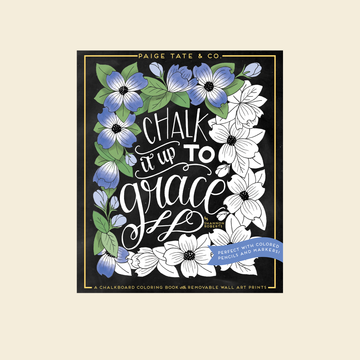 Chalk it Up to Grace a Chalkboard Coloring Book Available at Paige Tate and Co