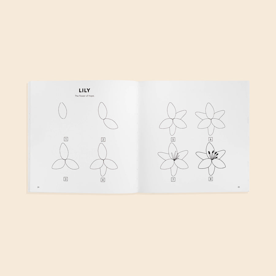 How to Draw Modern Flowers for Kids by Alli Koch