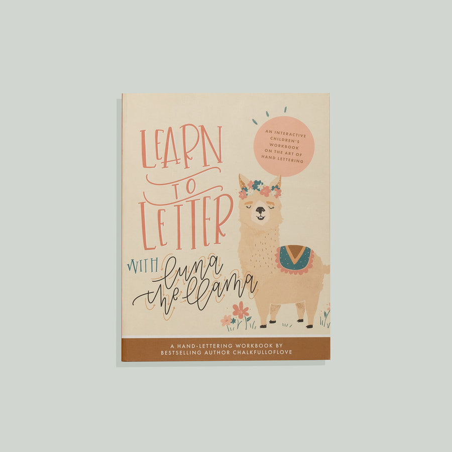 Learn to Letter With Luna The Llama Drawing Book by Chalkfulloflove
