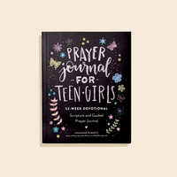 Prayer Journal for Teen Girls 52 week devotional available at Paige tate and co 
