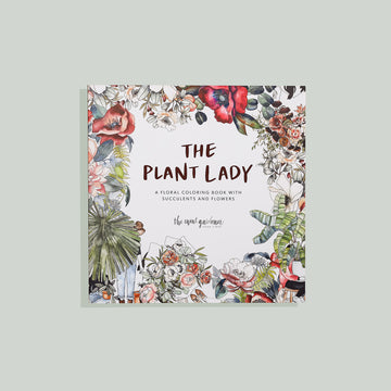 The Plant Lady Floral Coloring Book by Sarah Simon