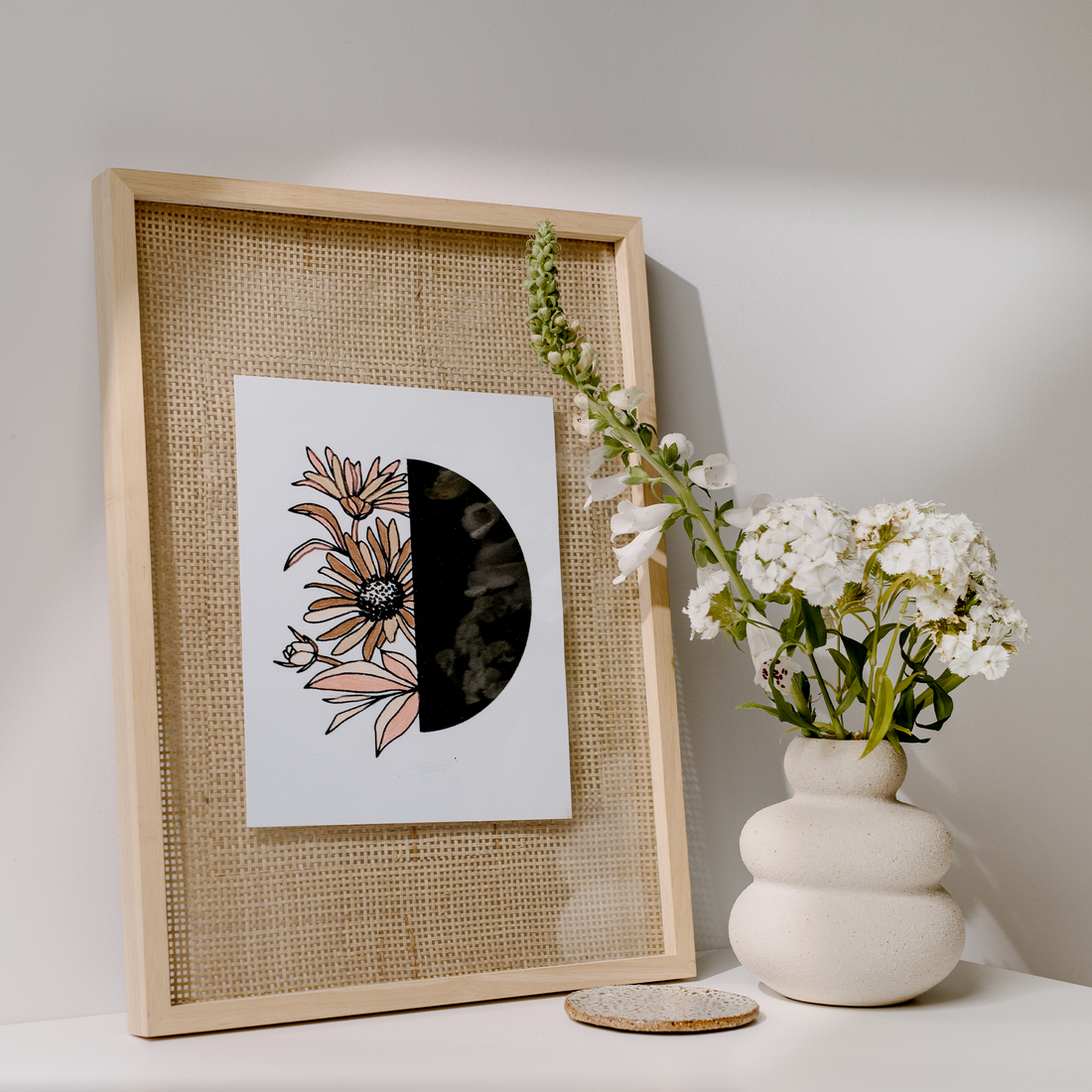 Velvet Coloring Posters: 8x10 Framable Adult Coloring Floral Posters